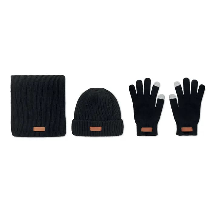 Winter-Accessoires RPET - DENALI - Schwarz