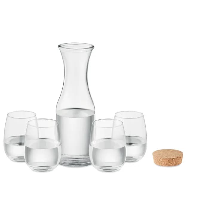 Set aus recyceltem Glas - PICCADILLY - Transparent