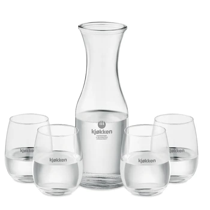 Set aus recyceltem Glas - PICCADILLY - Transparent