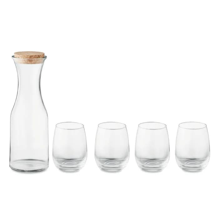 Set aus recyceltem Glas - PICCADILLY - Transparent