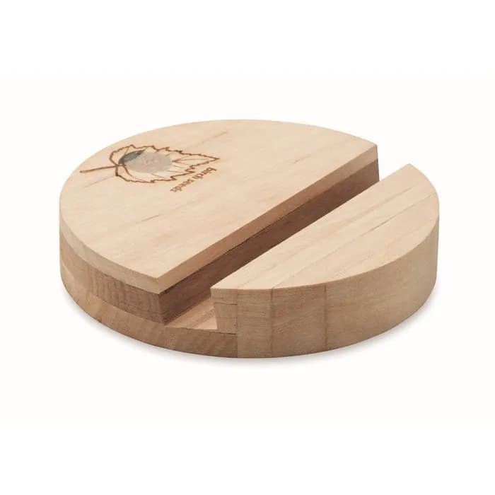Smartphone Halter Birkenholz - GROW ROUND STAND - Holz