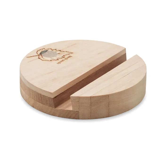 Smartphone Halter Birkenholz - GROW ROUND STAND - Holz