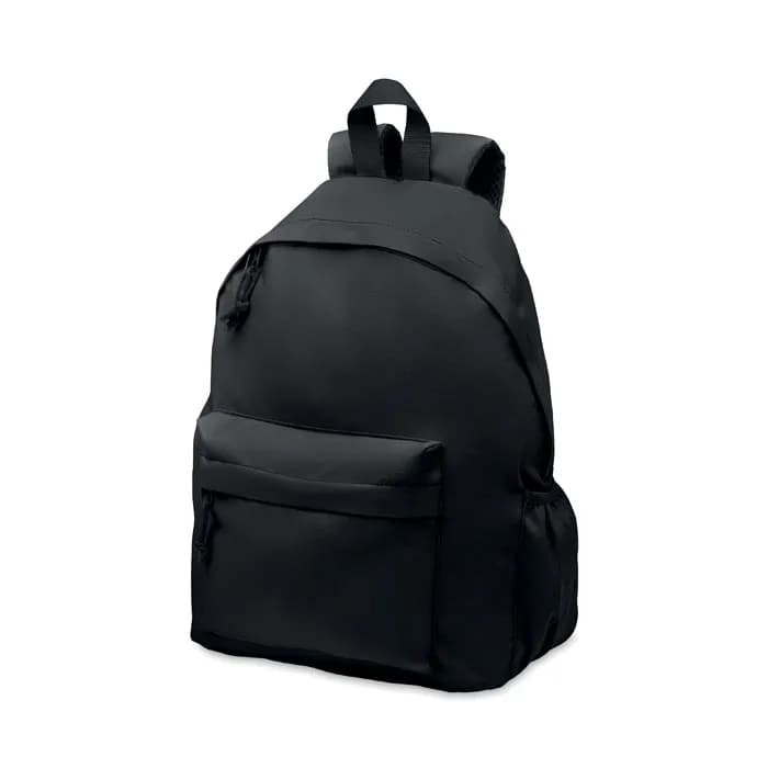 Rucksack 600D RPET-Polyester - BAPAL+ - Schwarz
