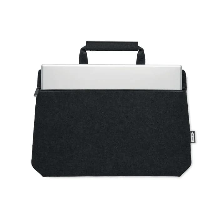 Laptop Tasche RPET-Filz - TAPLA - Schwarz