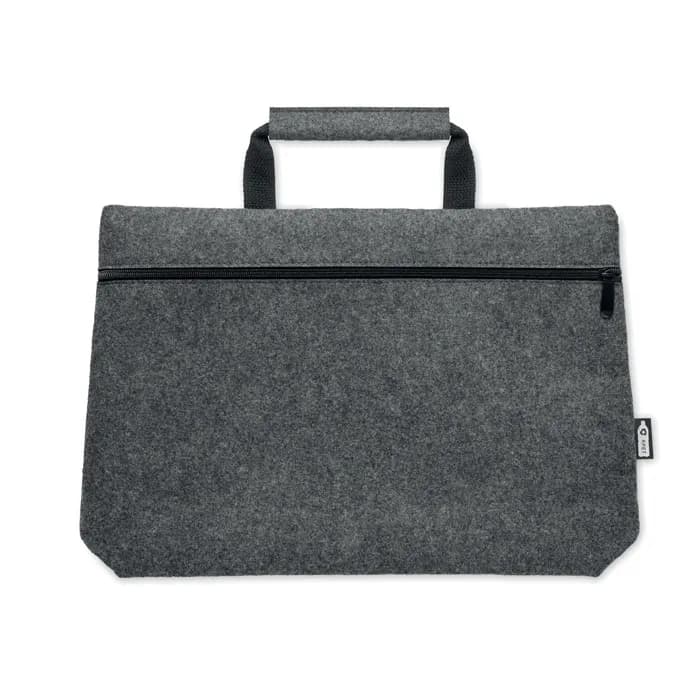 Laptop Tasche RPET-Filz - TAPLA - Steingrau