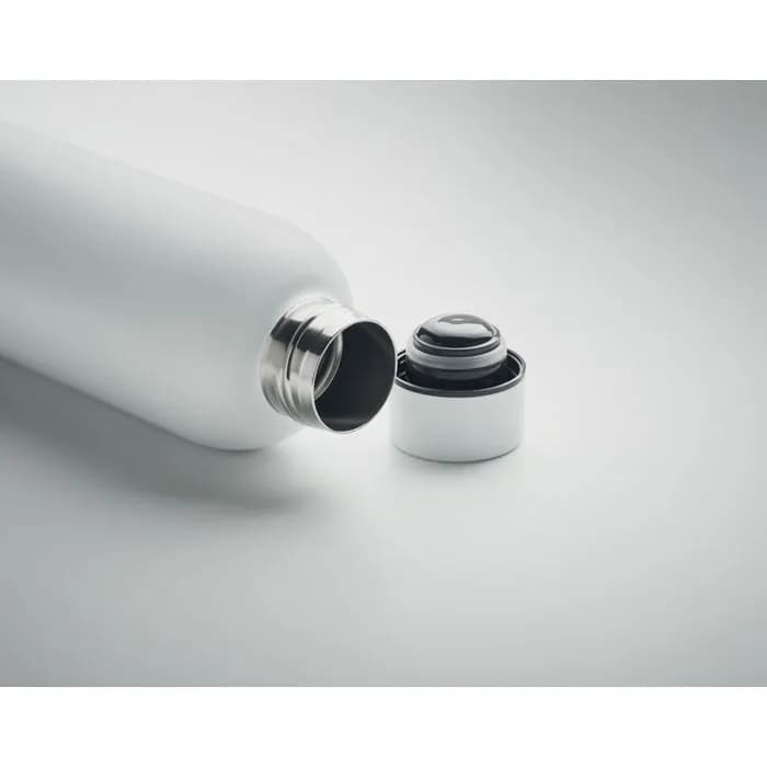 Trinkflasche Edelstahl 500 ml - ATHENA - Weiß