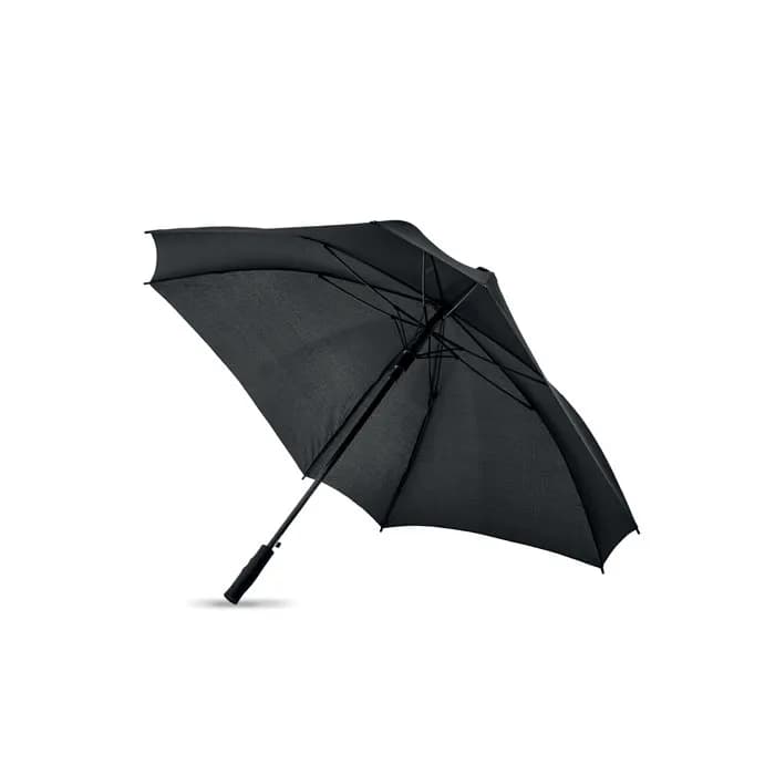 27" Regenschirm, quadratisch - COLUMBUS - Schwarz