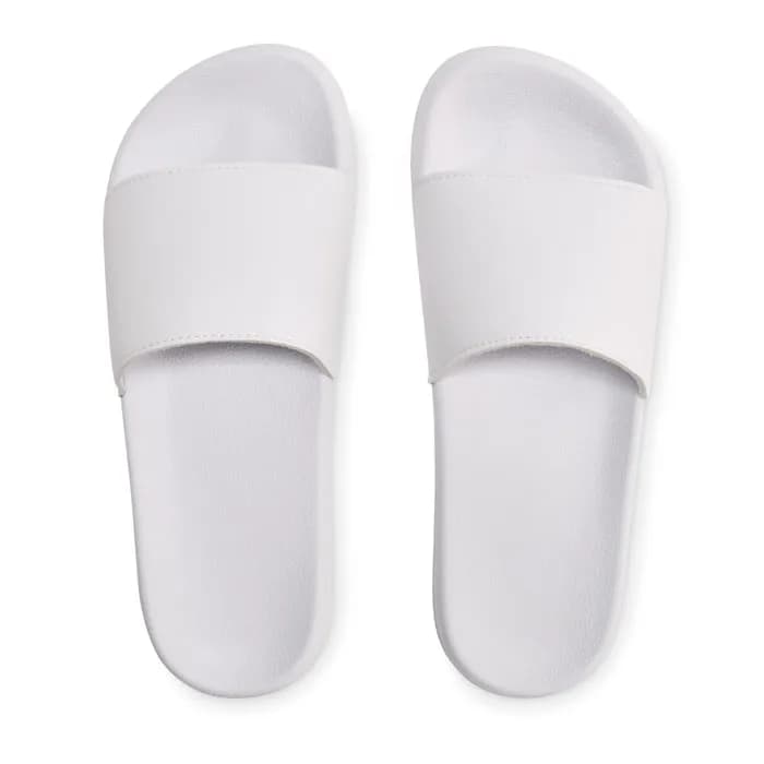 Badeschlappen Größe 42/43 - KOLAM - Weiß