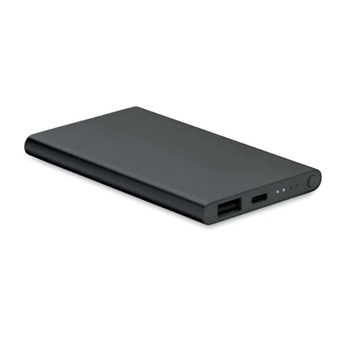 4000mAh Powerbank Typ C - POWERFLAT C - Schwarz
