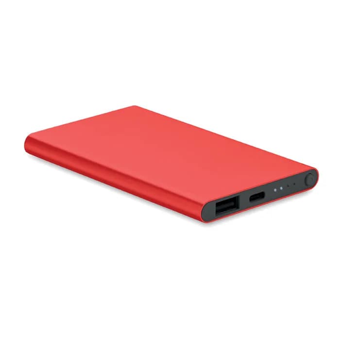 4000mAh Powerbank Typ C - POWERFLAT C - Rot