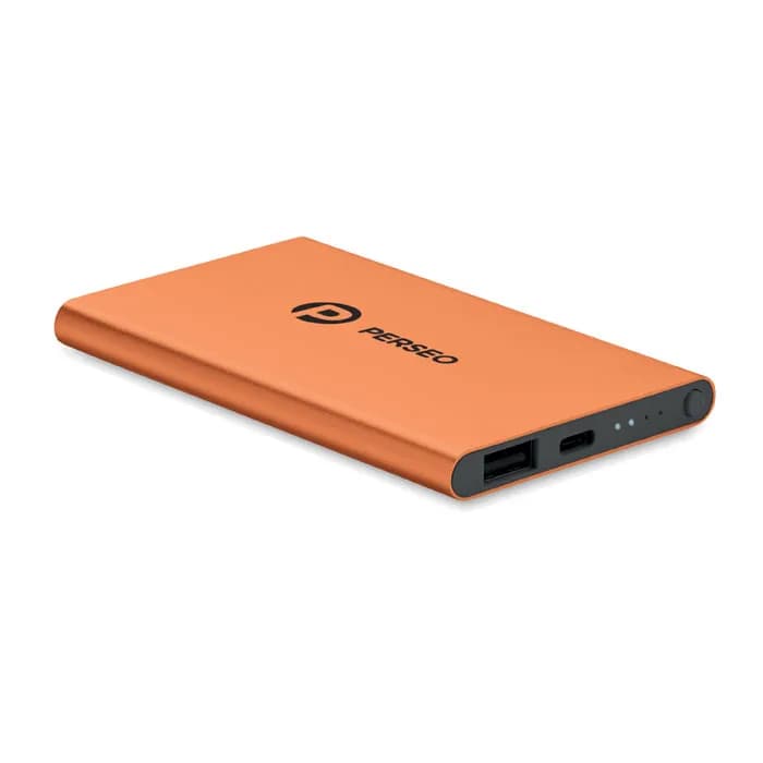 4000mAh Powerbank Typ C - POWERFLAT C - Orange