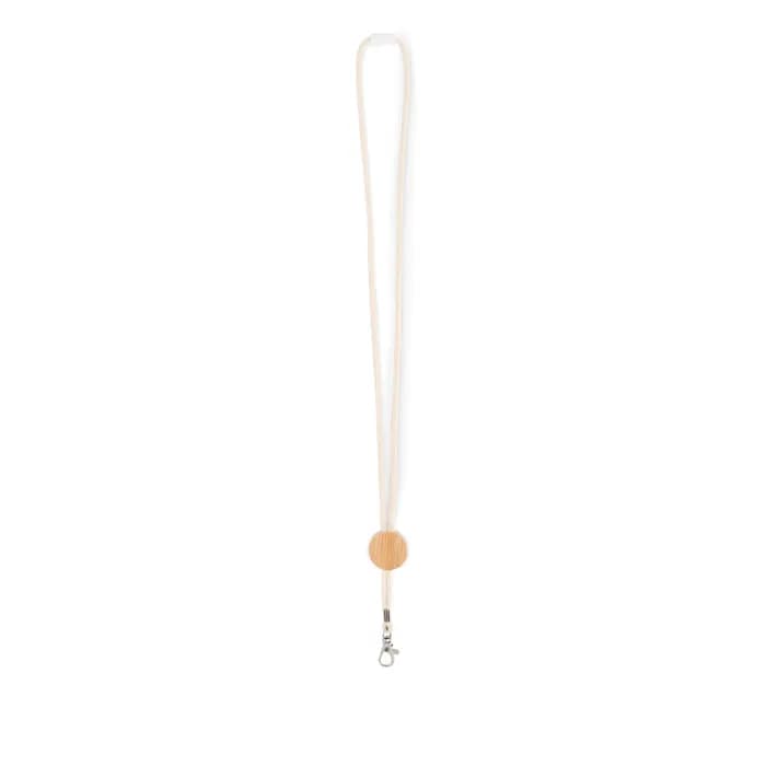Lanyard mit Metallkarabiner - KARA - Beige