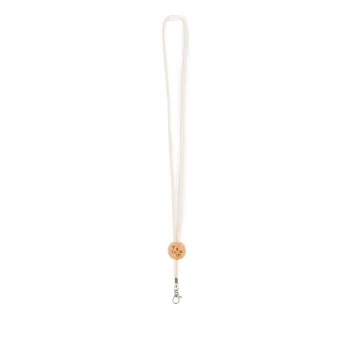 Lanyard mit Metallkarabiner - KARA - Beige