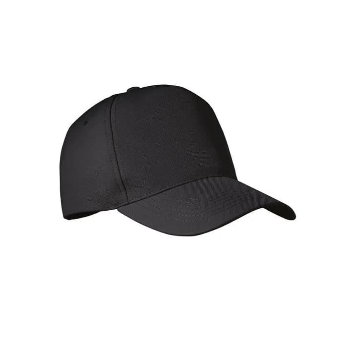 RPET CAP 5 PANELS 210G/M² - SENGA - Schwarz