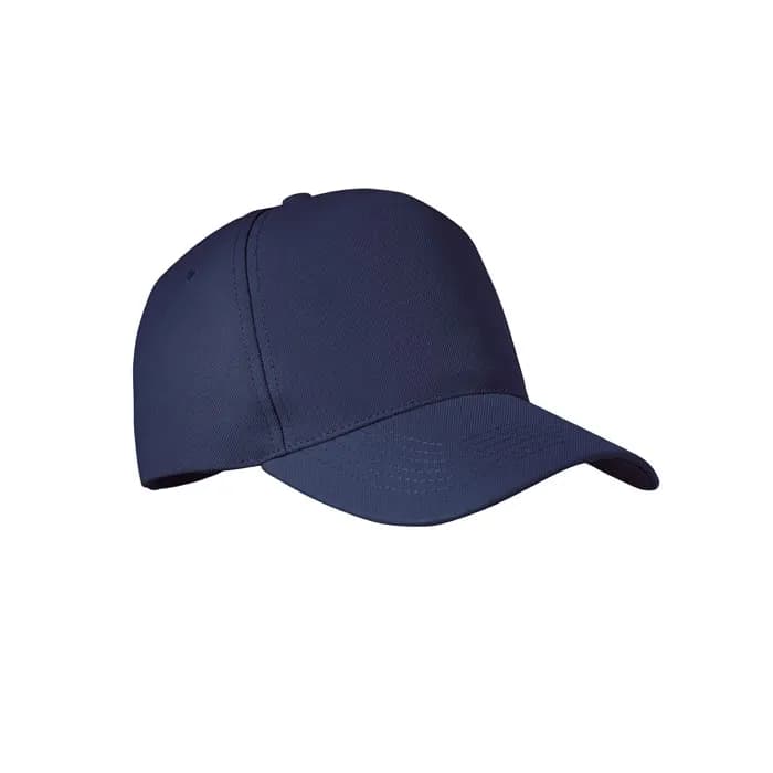 RPET CAP 5 PANELS 210G/M² - SENGA - Blau
