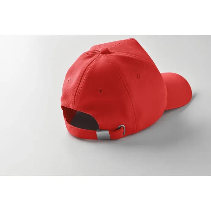 RPET CAP 5 PANELS 210G/M² - SENGA - Rot