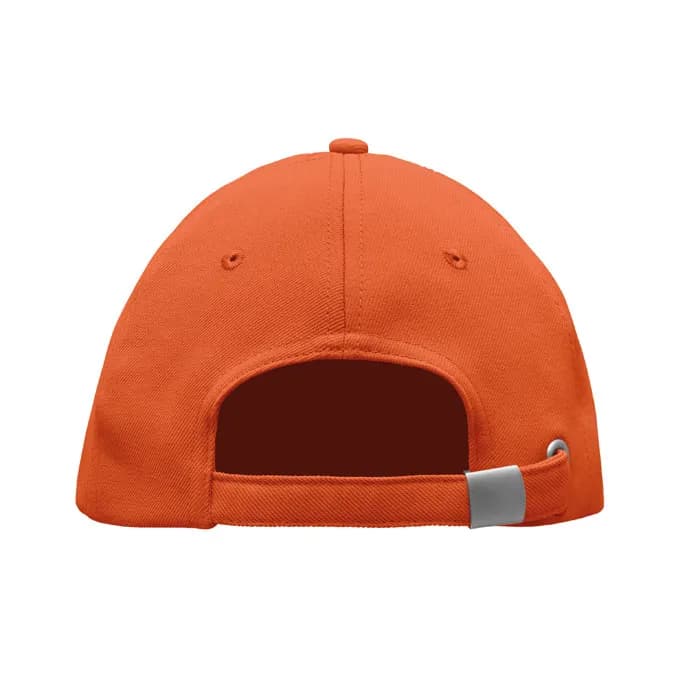 RPET CAP 5 PANELS 210G/M² - SENGA - Orange