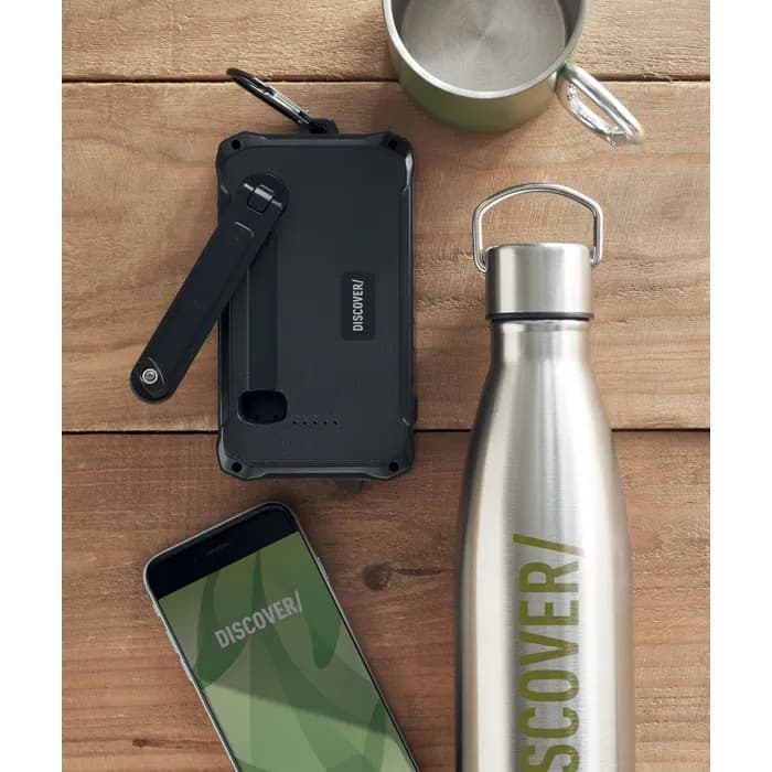 Solar-Dynamo-Ladegerät - DYA - Schwarz