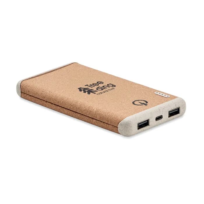 Powerbank mit Ladestation - RALIA - Beige