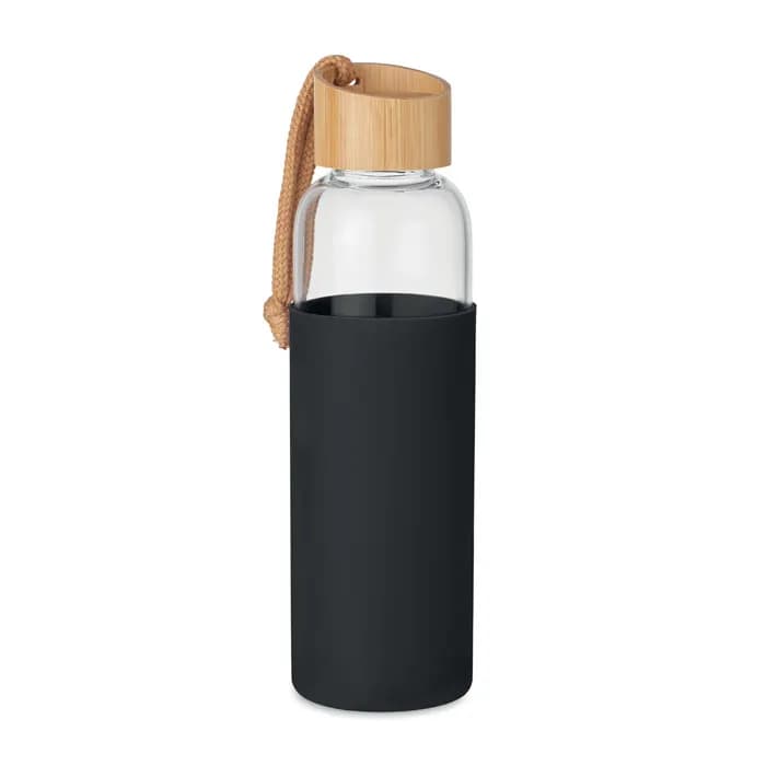 Trinkflasche Glas 500 ml - CHAI - Schwarz