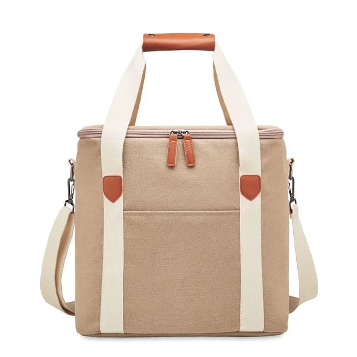 Große Kühltasche Canvas - KECIL LARGE - Beige