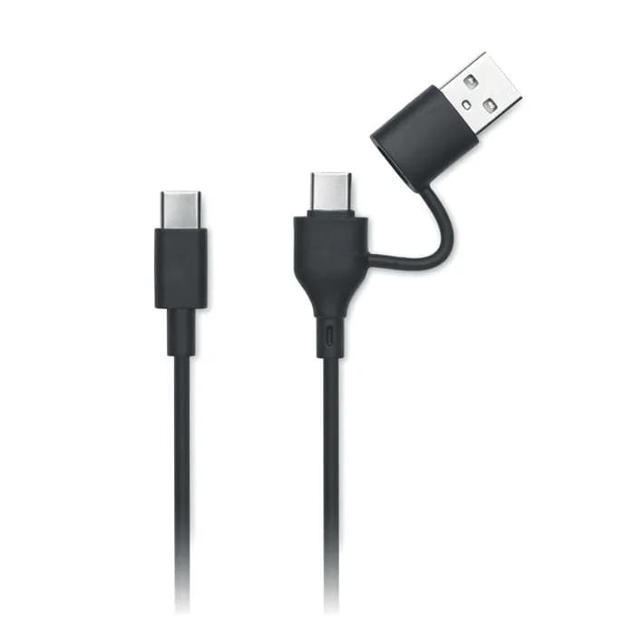 Powerbank mit Ladestation 15W - DOUBLETIC - Schwarz