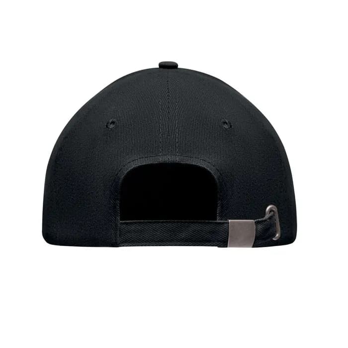 BASEBALL CAP 5 PANELS 260G/M² - LONG BEACH SINGA - Schwarz
