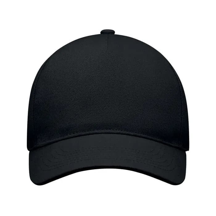 BASEBALL CAP 5 PANELS 260G/M² - LONG BEACH SINGA - Schwarz