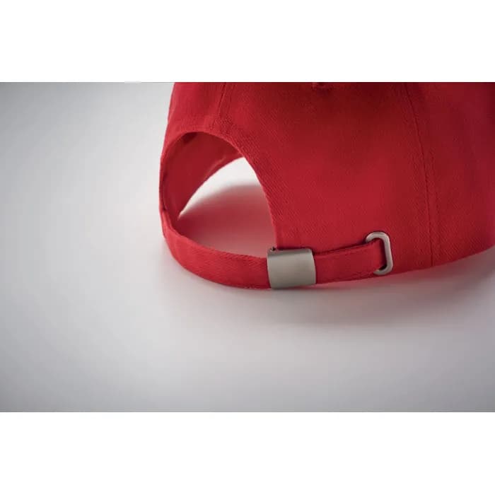 BASEBALL CAP 5 PANELS 260G/M² - LONG BEACH SINGA - Rot