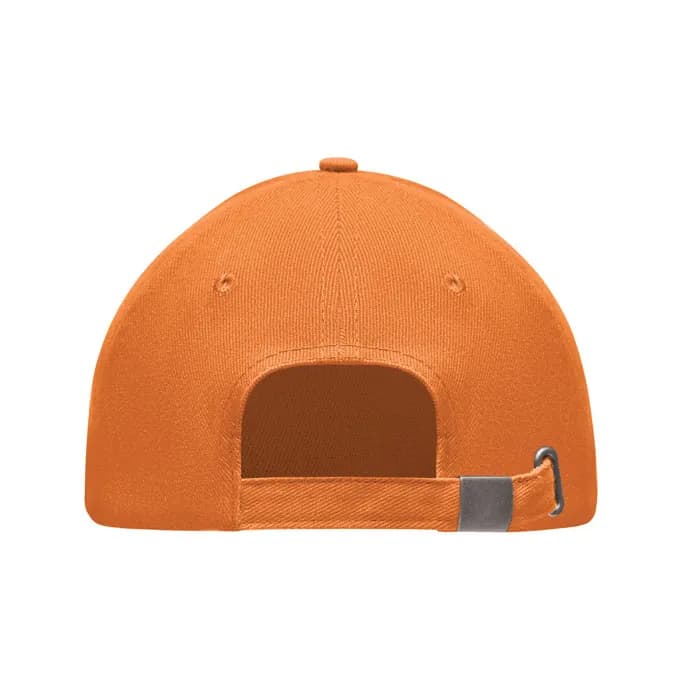 BASEBALL CAP 5 PANELS 260G/M² - LONG BEACH SINGA - Orange