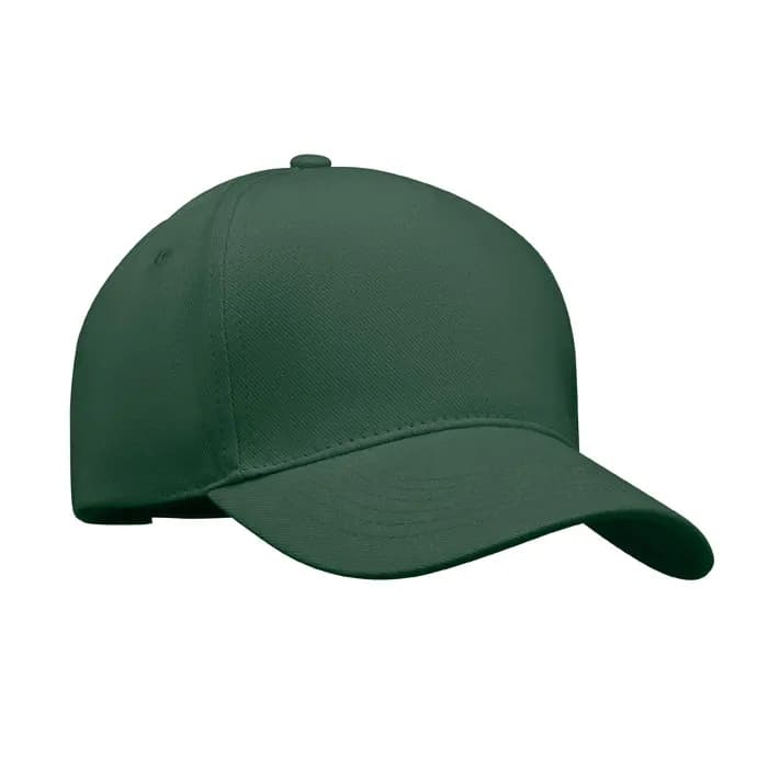 BASEBALL CAP 5 PANELS 260G/M² - LONG BEACH SINGA - Dunkelgrün