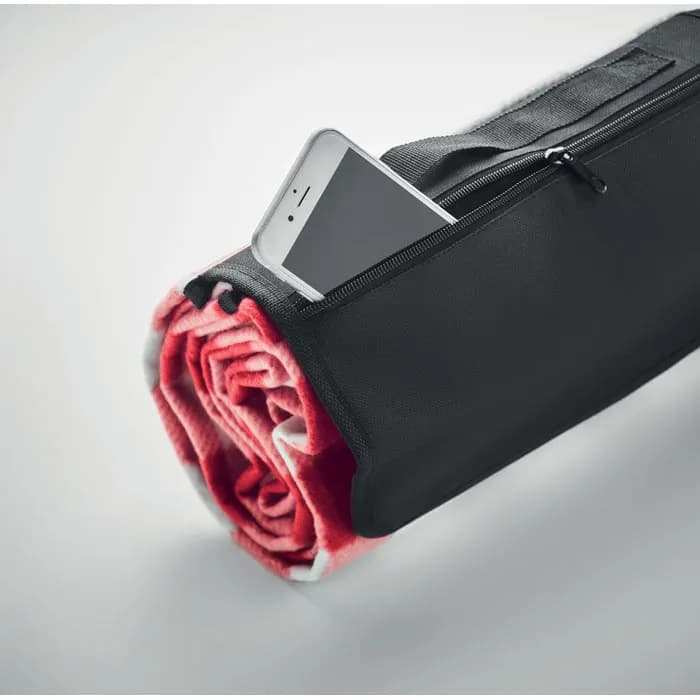 Picknick Decke RPET-Fleece - CALY - Rot