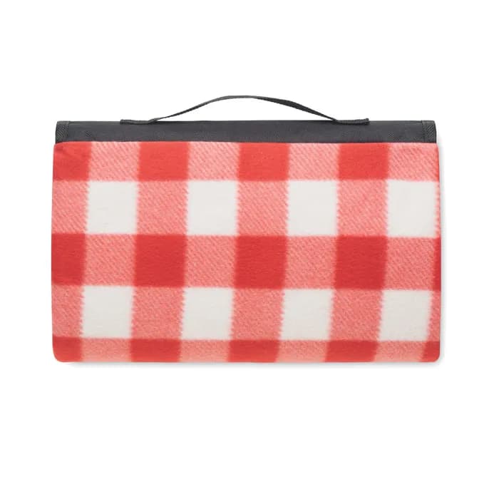 Picknick Decke RPET-Fleece - CALY - Rot
