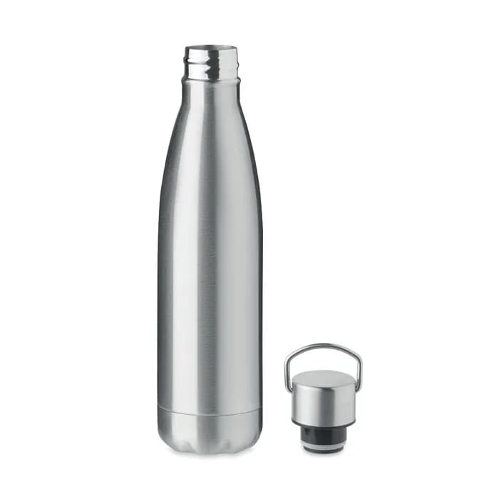 Doppelwandige Flasche 500ml - ARCTIC - Mattsilber