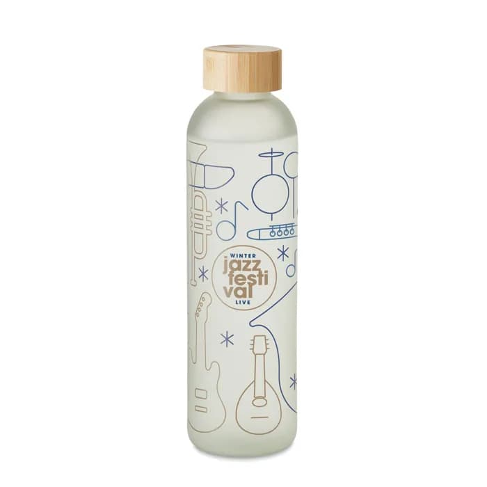 Glasflasche Subli 650ml - LOM - Transparent Weiß