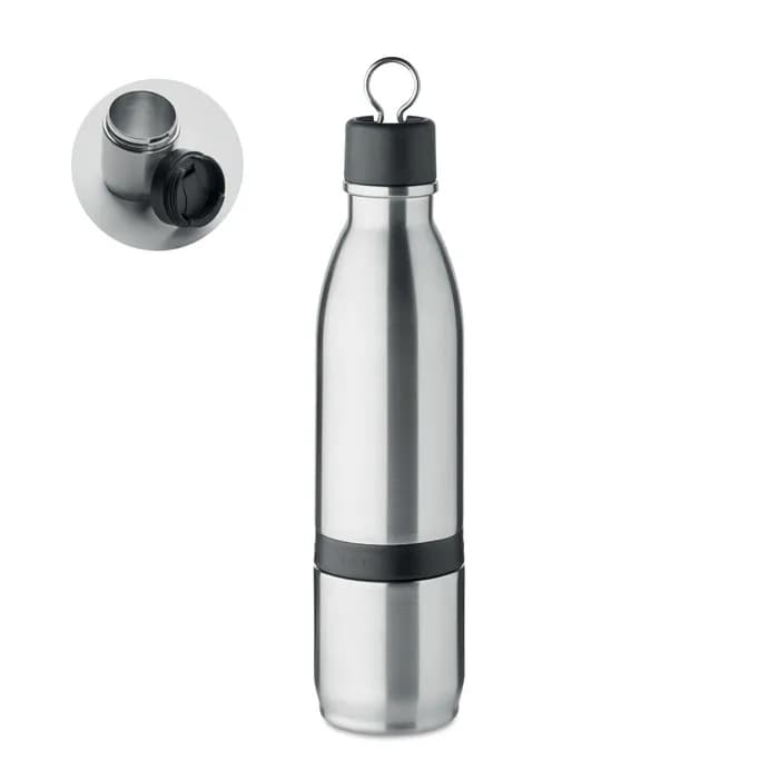 2in1 Isolierflasche 500ml - ATERA - Mattsilber