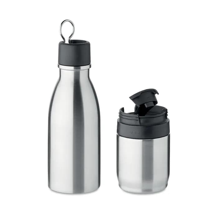 2in1 Isolierflasche 500ml - ATERA - Mattsilber