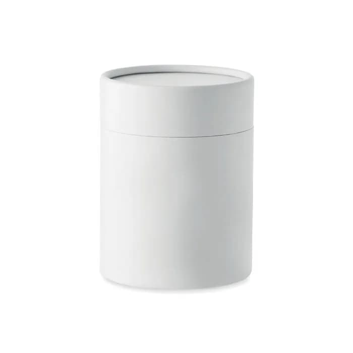 Kerze im Steinguttopf 200 g - VEIKA - Weiß