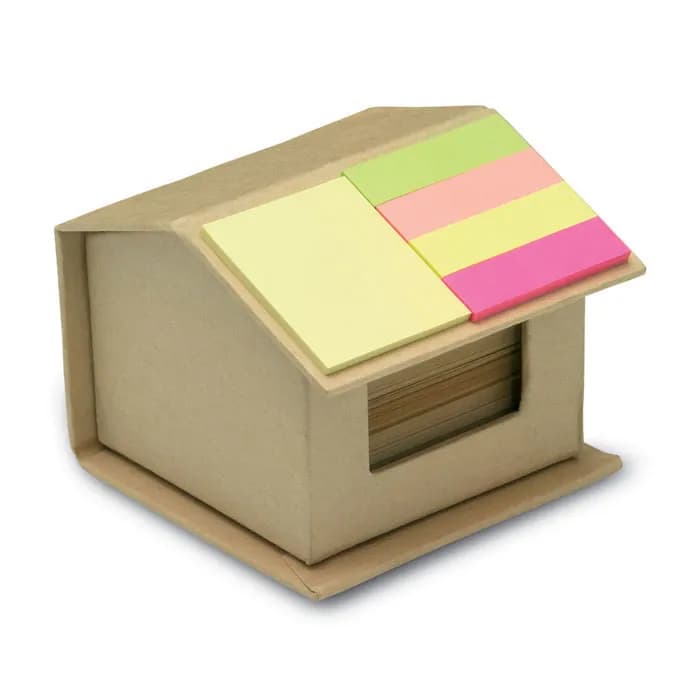 Notizzettelbox - RECYCLOPAD - Beige