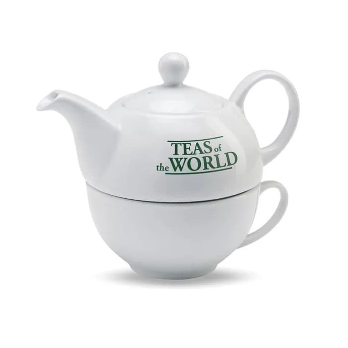 Tee-Set 400ml - TEA TIME - Weiß