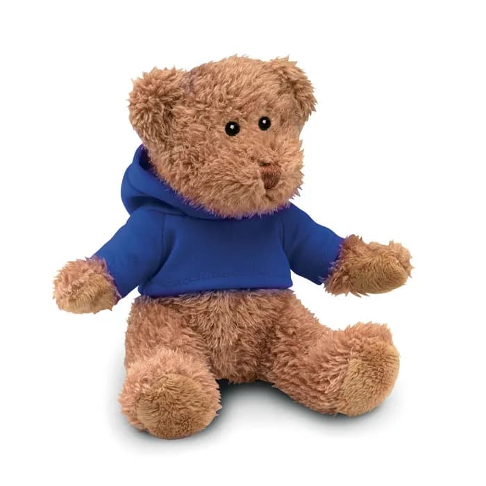 Teddybär mit Hoody  - JOHNNY - Blau