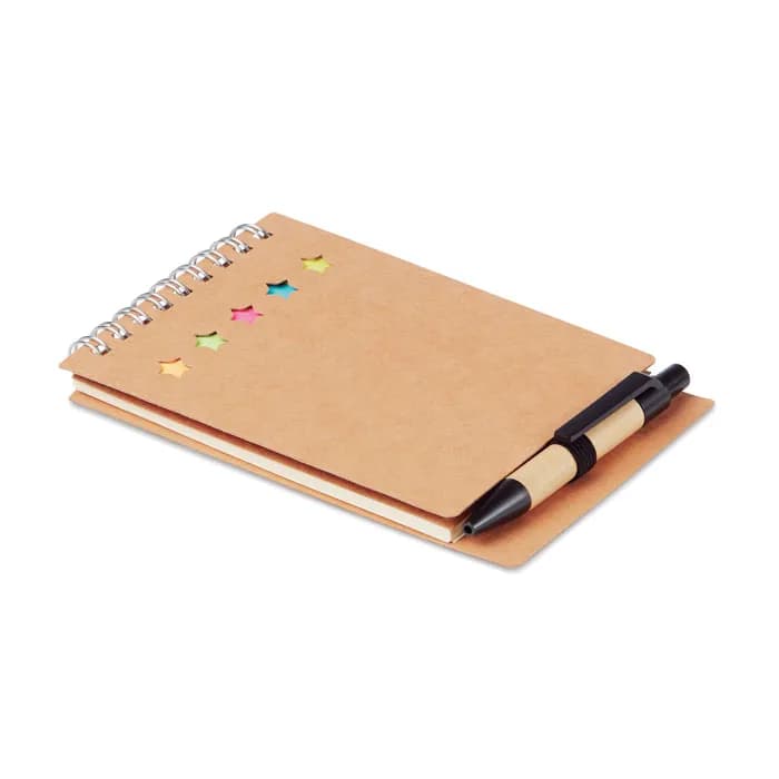 Notizbuch mit Klebezetteln - MULTIBOOK - Beige