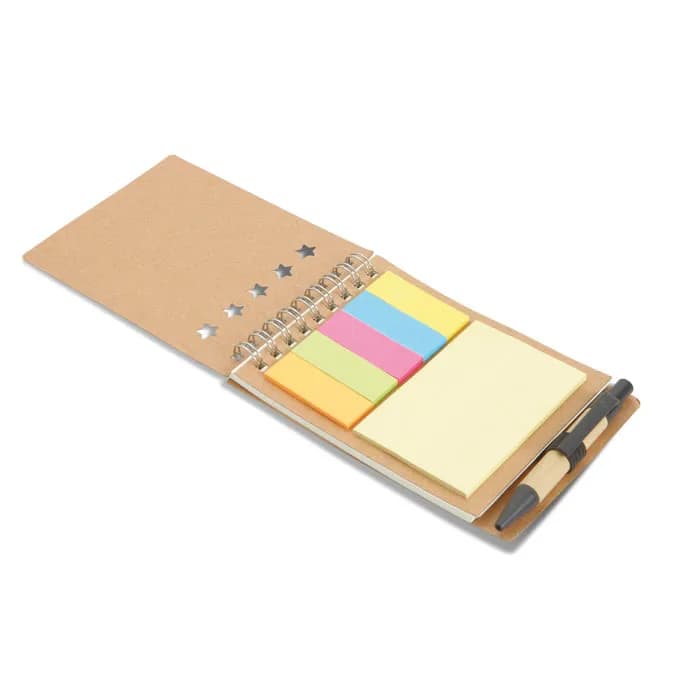 Notizbuch mit Klebezetteln - MULTIBOOK - Beige