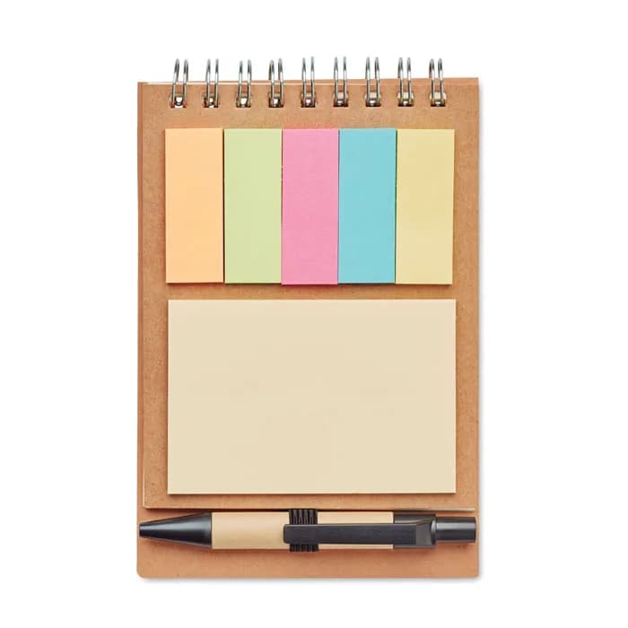 Notizbuch mit Klebezetteln - MULTIBOOK - Beige