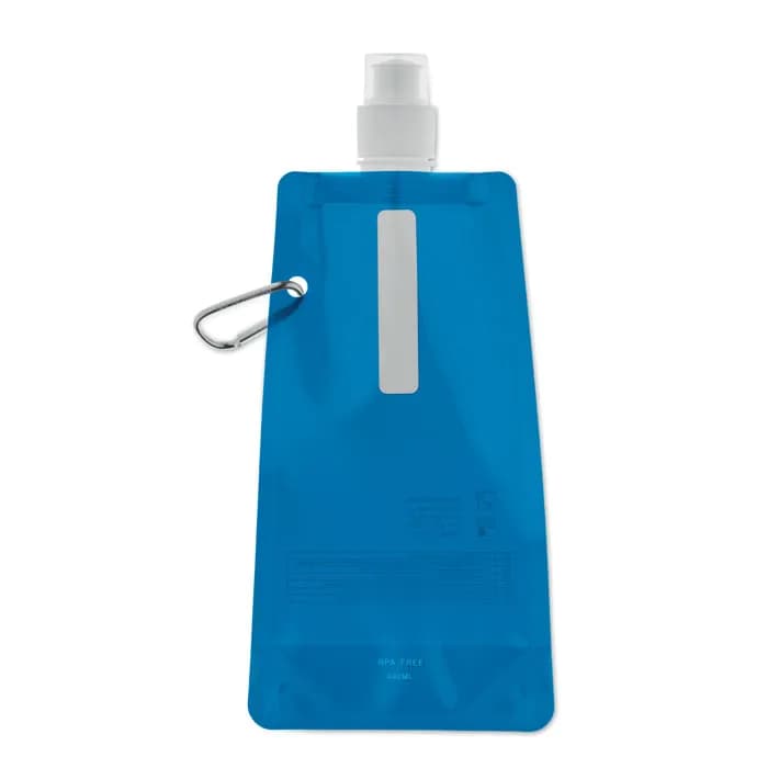 Faltbare Wasserflasche - GATES - Transparent Blau