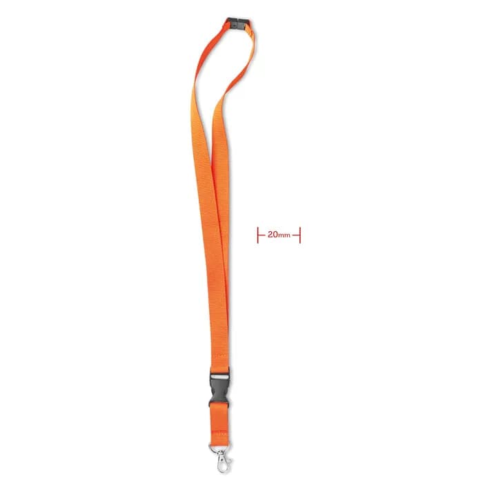 Lanyard mit Karabiner 20mm - LANY - Orange