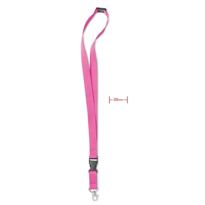 Lanyard mit Karabiner 20mm - LANY - Fuchsie
