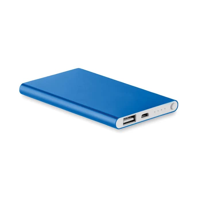 Powerbank 4000 mAh - POWERFLAT - Königsblau