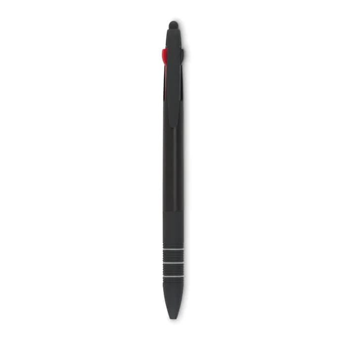 3-Farb-Kugelschreiber/Stylus - MULTIPEN - Schwarz