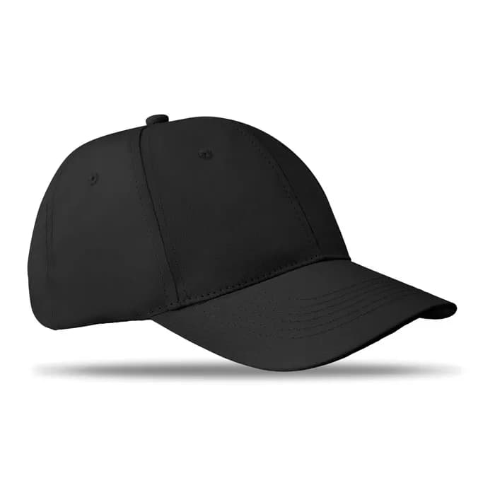 BASEBALL CAP 6 PANELS 160G/M² - BASIE APOLLO - Schwarz